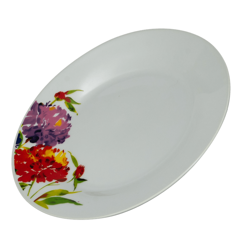 Casa si Gradina - Bucatarie si vesela - Vesela si tacamuri - Farfurii si boluri - Set Elegant de 6 Farfurii Desert din Porțelan cu Motive Florale - Infinity.ro