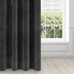 Casa si Gradina - Textile si covoare - Perdele si draperii - Draperii - Draperie DIVA LINE RIA din catifea fina, pana la 10 inele, greutate 300 g/m2, 140 x 250 cm, negru - Infinity.ro