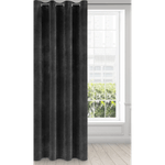 Casa si Gradina - Textile si covoare - Perdele si draperii - Draperii - Draperie DIVA LINE RIA din catifea fina, pana la 10 inele, greutate 300 g/m2, 140 x 250 cm, negru - Infinity.ro