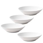 Casa si Gradina - Bucatarie si vesela - Vesela si tacamuri - Farfurii si boluri - Set 4 farfurii adanci 21 cm Alb Lucios - Infinity.ro