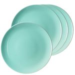 Casa si Gradina - Bucatarie si vesela - Vesela si tacamuri - Farfurii si boluri - Culorile Prospețimii: Set 4 Farfurii Verde Menta Lucios - Infinity.ro