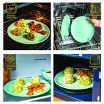 Casa si Gradina - Bucatarie si vesela - Vesela si tacamuri - Farfurii si boluri - Culorile Prospețimii: Set 4 Farfurii Verde Menta Lucios - Infinity.ro