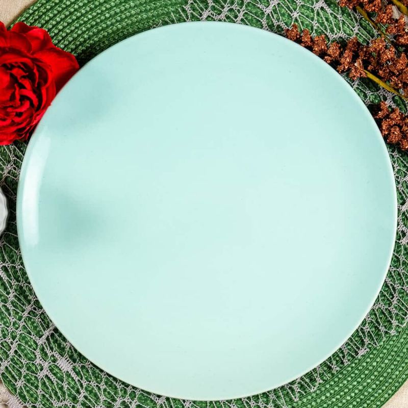 Casa si Gradina - Bucatarie si vesela - Vesela si tacamuri - Farfurii si boluri - Culorile Prospețimii: Set 4 Farfurii Verde Menta Lucios - Infinity.ro