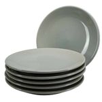 Casa si Gradina - Bucatarie si vesela - Vesela si tacamuri - Farfurii si boluri - Set 6 farfurii desert Gri Argintiu, 20 cm - Infinity.ro