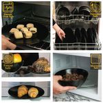 Casa si Gradina - Bucatarie si vesela - Vesela si tacamuri - Farfurii si boluri - Set farfurii 18 piese, pentru 6 persoane, Night, Cesiro, Negru Abis Mat - Infinity.ro