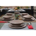 Casa si Gradina - Bucatarie si vesela - Vesela si tacamuri - Farfurii si boluri - Set farfurii 18 piese, pentru 6 persoane, Latte, Cesiro, Crem Lucios - Infinity.ro