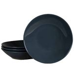 Casa si Gradina - Bucatarie si vesela - Vesela si tacamuri - Farfurii si boluri - Set 4 farfurii adanci, 21 cm, Gri Antracit - Infinity.ro