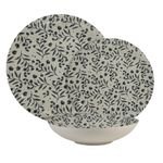 Casa si Gradina - Bucatarie si vesela - Vesela si tacamuri - Farfurii si boluri - Set farfurii 18 piese, 6 persoane, set cu farfurie adancă- Fiori di Ciliegio - Set Veselă Italiană Porțelan - Infinity.ro