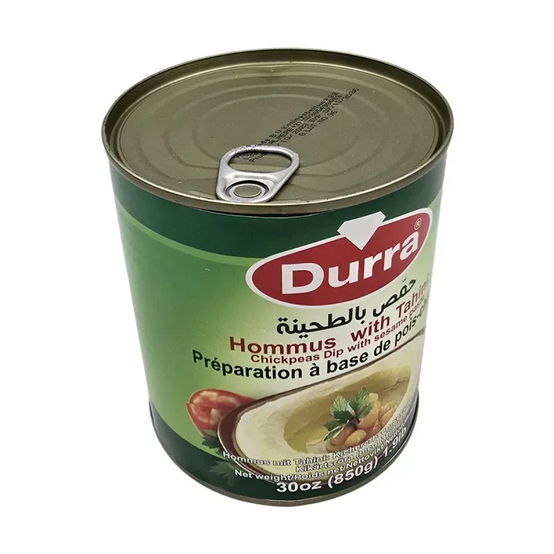 Market - Bacanie - Conserve si compoturi - Conserve legume - Hommus (humus), pasta de naut cu tahini, Durra, traditional oriental din Iordania, 850 gr - Infinity.ro