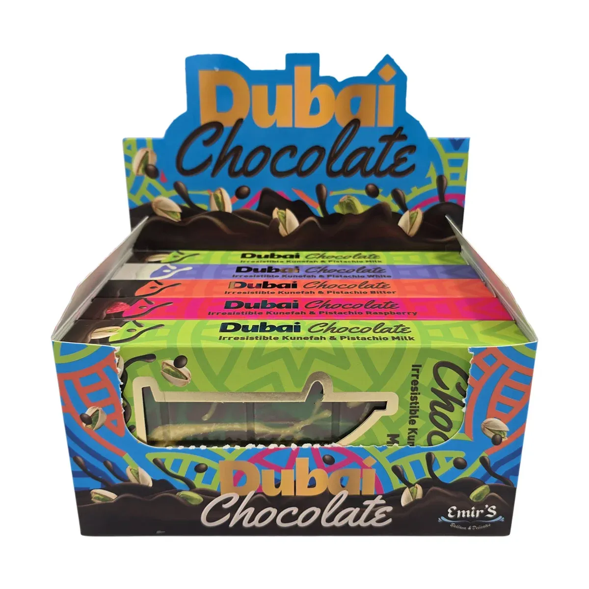 Emir's Ciocolata Dubai, cu arome mixte, Emir's Baklava & Delicates, 5 x 200 gr
