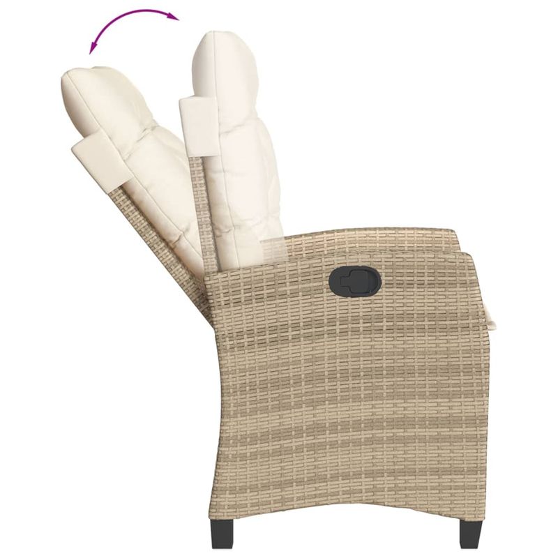 Casa si Gradina - Gradina si terasa - Mobilier exterior - Seturi mobila gradina - Set mobilier de gradina cu perne, 5 piese, bej, poliratan - Infinity.ro