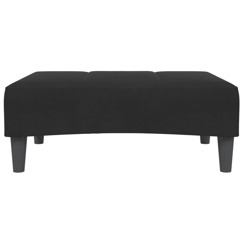 Casa si Gradina - Mobilier - Scaune si fotolii - Tabureti - Taburet, negru, 77x55x31 cm, catifea - Infinity.ro