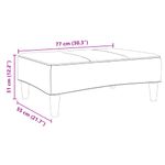 Casa si Gradina - Mobilier - Scaune si fotolii - Tabureti - Taburet, negru, 77x55x31 cm, catifea - Infinity.ro