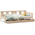 Casa si Gradina - Mobilier - Paturi si accesorii - Paturi - Pat de zi cu sertare, 90x190 cm, lemn masiv de pin - Infinity.ro