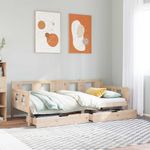 Casa si Gradina - Mobilier - Paturi si accesorii - Paturi - Pat de zi cu sertare, 90x190 cm, lemn masiv de pin - Infinity.ro