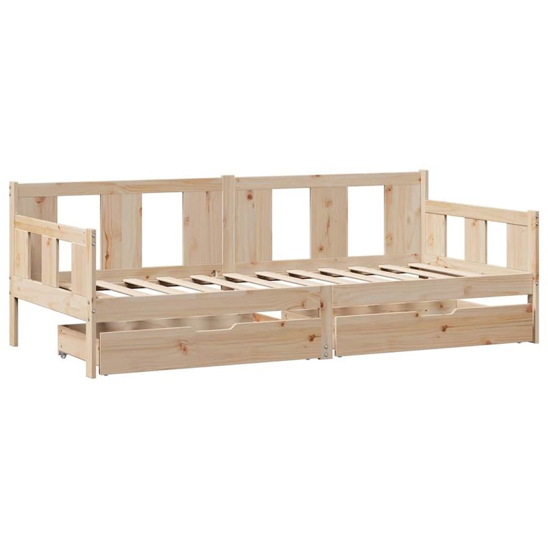 Casa si Gradina - Mobilier - Paturi si accesorii - Paturi - Pat de zi cu sertare, 90x190 cm, lemn masiv de pin - Infinity.ro