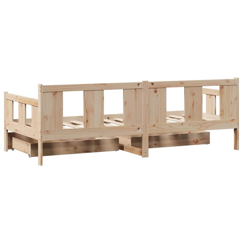 Casa si Gradina - Mobilier - Paturi si accesorii - Paturi - Pat de zi cu sertare, 90x190 cm, lemn masiv de pin - Infinity.ro