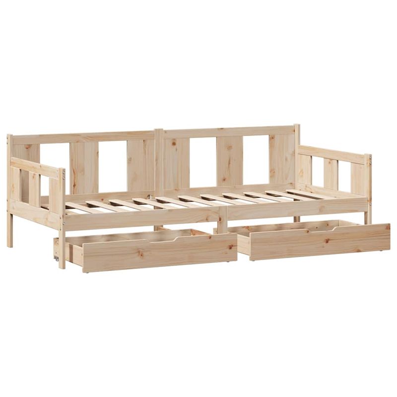 Casa si Gradina - Mobilier - Paturi si accesorii - Paturi - Pat de zi cu sertare, 90x190 cm, lemn masiv de pin - Infinity.ro