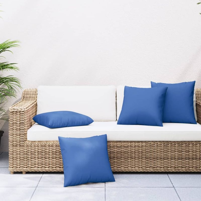 Casa si Gradina - Textile si covoare - Perne si pilote - Perne decorative - Perne de canapea, 4 buc., albastru regal, 60x60 cm, textil - Infinity.ro