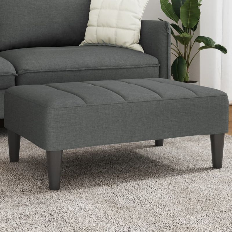 Casa si Gradina - Mobilier - Scaune si fotolii - Tabureti - Taburet, gri inchis, 77x55x31 cm, material textil - Infinity.ro