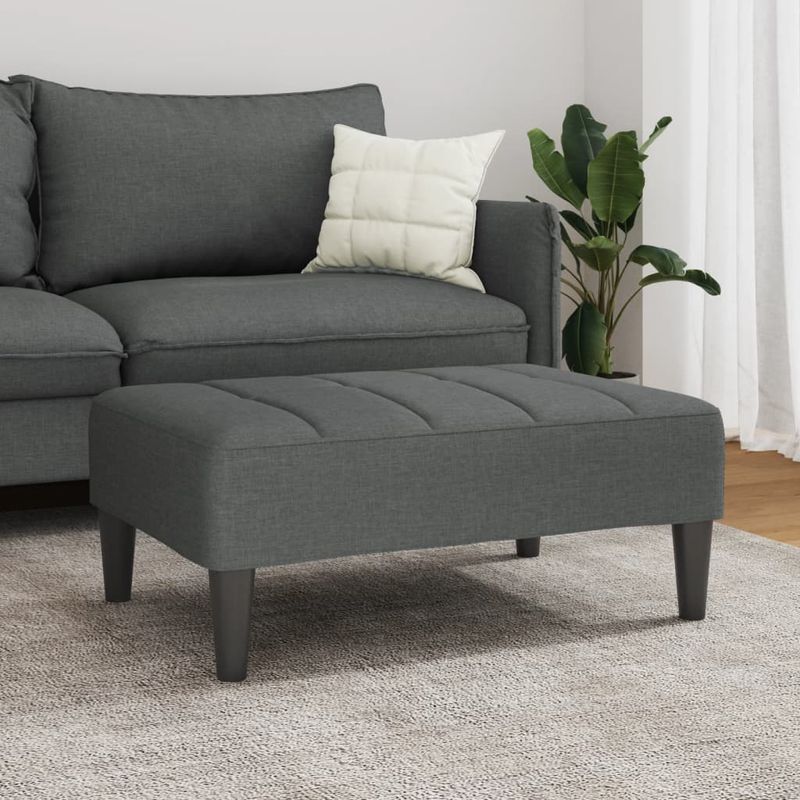 Casa si Gradina - Mobilier - Scaune si fotolii - Tabureti - Taburet, gri inchis, 77x55x31 cm, material textil - Infinity.ro