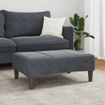Casa si Gradina - Mobilier - Scaune si fotolii - Tabureti - Taburet, gri inchis, 77x55x31 cm, catifea - Infinity.ro