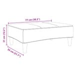 Casa si Gradina - Mobilier - Scaune si fotolii - Tabureti - Taburet, gri inchis, 77x55x31 cm, catifea - Infinity.ro