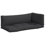 Casa si Gradina - Gradina si terasa - Mobilier exterior - Perne decorative exterior - Perne de paleti, 3 buc., negru, material textil - Infinity.ro