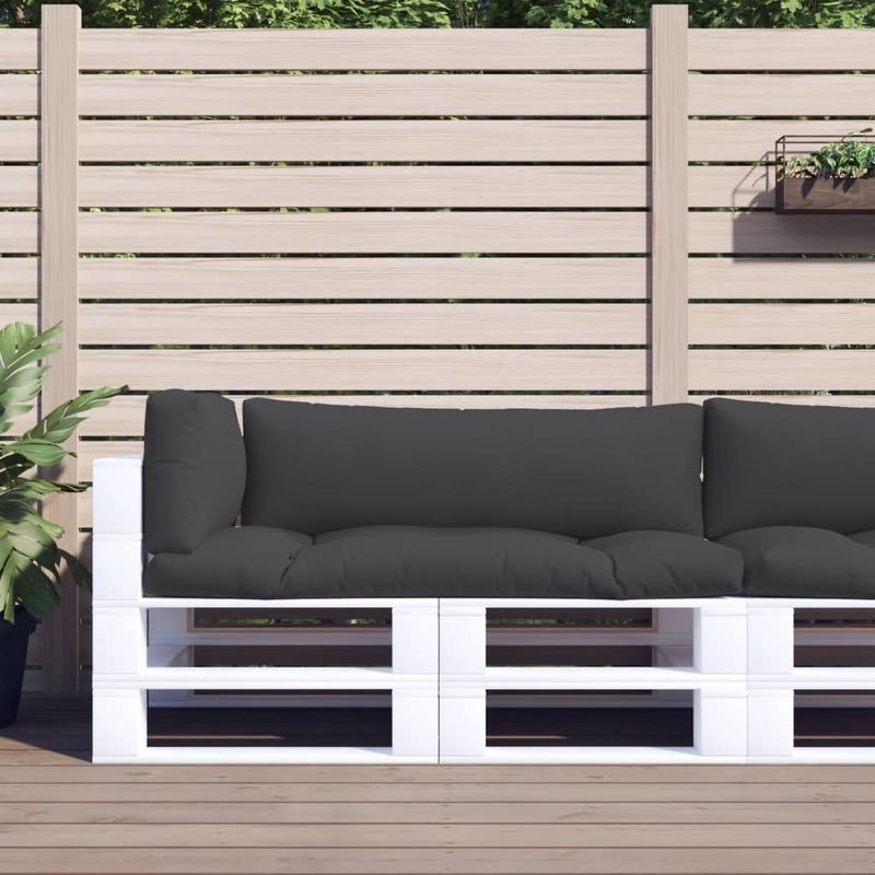 Casa si Gradina - Gradina si terasa - Mobilier exterior - Perne decorative exterior - Perne de paleti, 3 buc., negru, material textil - Infinity.ro
