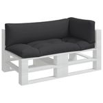 Casa si Gradina - Gradina si terasa - Mobilier exterior - Perne decorative exterior - Perne de paleti, 3 buc., negru, material textil - Infinity.ro