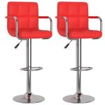 Casa si Gradina - Mobilier - Scaune si fotolii - Scaune - Scaune de bar, 2 buc., rosu, piele ecologica - Infinity.ro