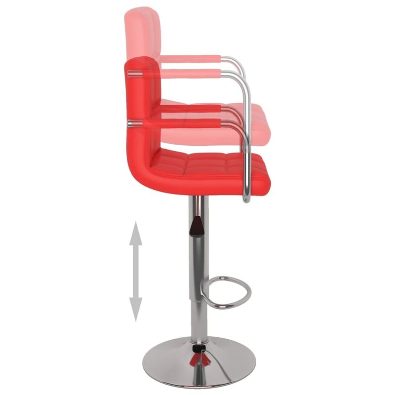 Casa si Gradina - Mobilier - Scaune si fotolii - Scaune - Scaune de bar, 2 buc., rosu, piele ecologica - Infinity.ro