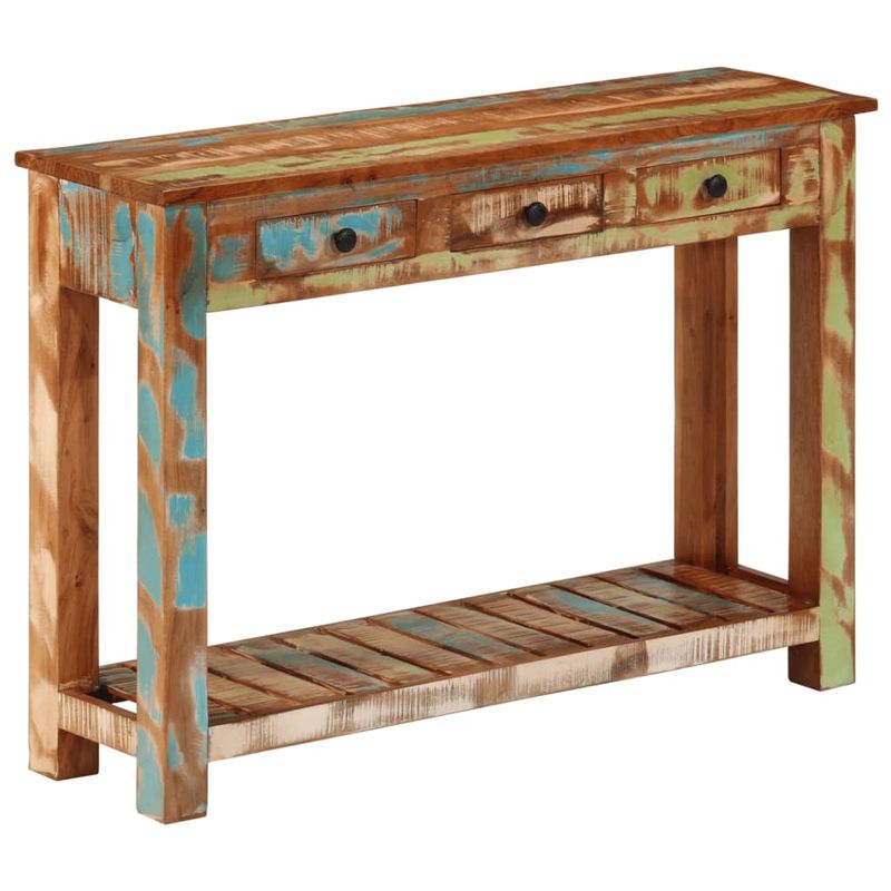 Casa si Gradina - Mobilier - Comode si corpuri - Console - Masa consola, 110x30x76 cm, lemn masiv reciclat - Infinity.ro