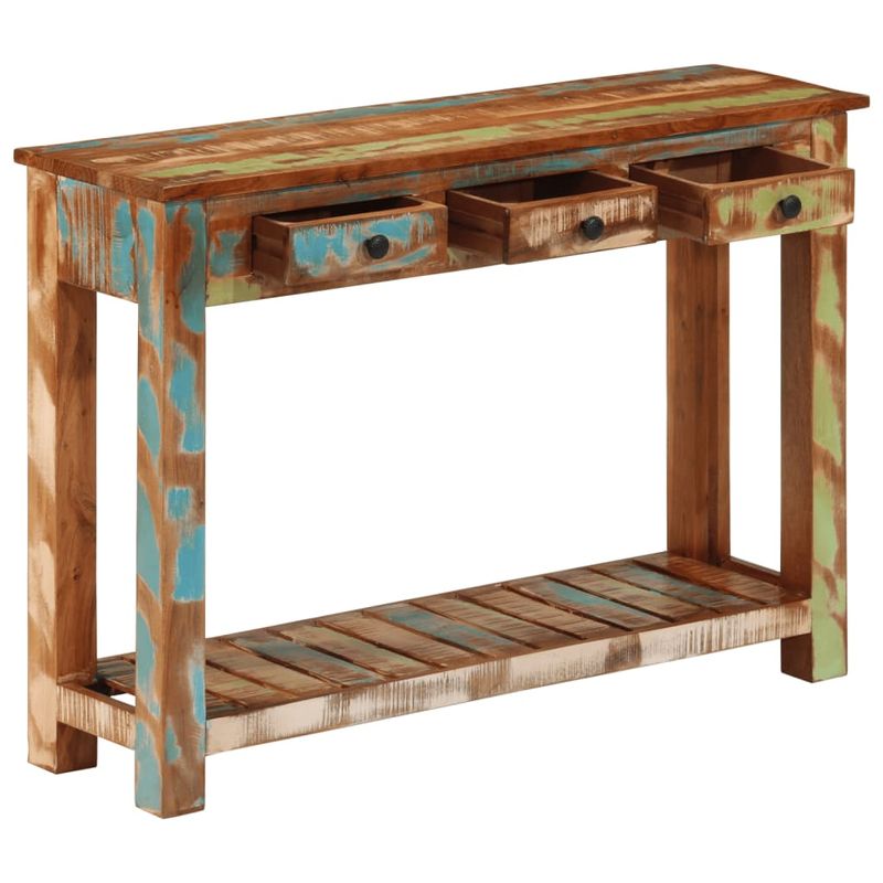 Casa si Gradina - Mobilier - Comode si corpuri - Console - Masa consola, 110x30x76 cm, lemn masiv reciclat - Infinity.ro
