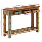 Casa si Gradina - Mobilier - Comode si corpuri - Console - Masa consola, 110x30x76 cm, lemn masiv reciclat - Infinity.ro