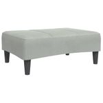 Casa si Gradina - Mobilier - Scaune si fotolii - Tabureti - Taburet, gri deschis, 77x55x31 cm, catifea - Infinity.ro