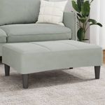 Casa si Gradina - Mobilier - Scaune si fotolii - Tabureti - Taburet, gri deschis, 77x55x31 cm, catifea - Infinity.ro