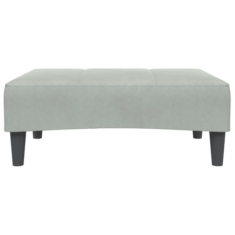 Casa si Gradina - Mobilier - Scaune si fotolii - Tabureti - Taburet, gri deschis, 77x55x31 cm, catifea - Infinity.ro
