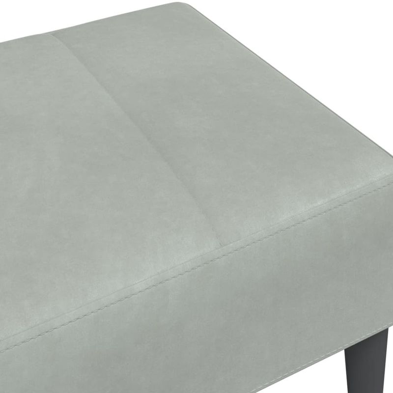 Casa si Gradina - Mobilier - Scaune si fotolii - Tabureti - Taburet, gri deschis, 77x55x31 cm, catifea - Infinity.ro