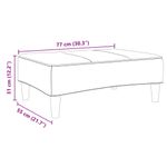 Casa si Gradina - Mobilier - Scaune si fotolii - Tabureti - Taburet, gri deschis, 77x55x31 cm, catifea - Infinity.ro