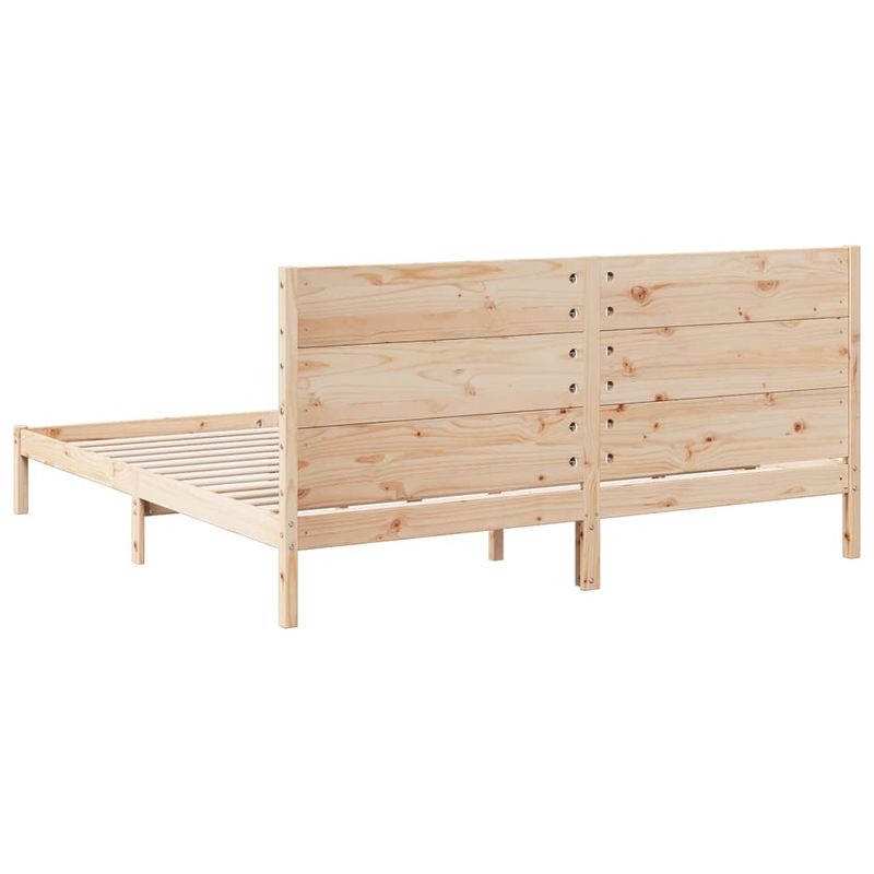 Casa si Gradina - Mobilier - Paturi si accesorii - Paturi - Cadru pat foarte lung fara saltea, 200x210 cm, lemn masiv - Infinity.ro