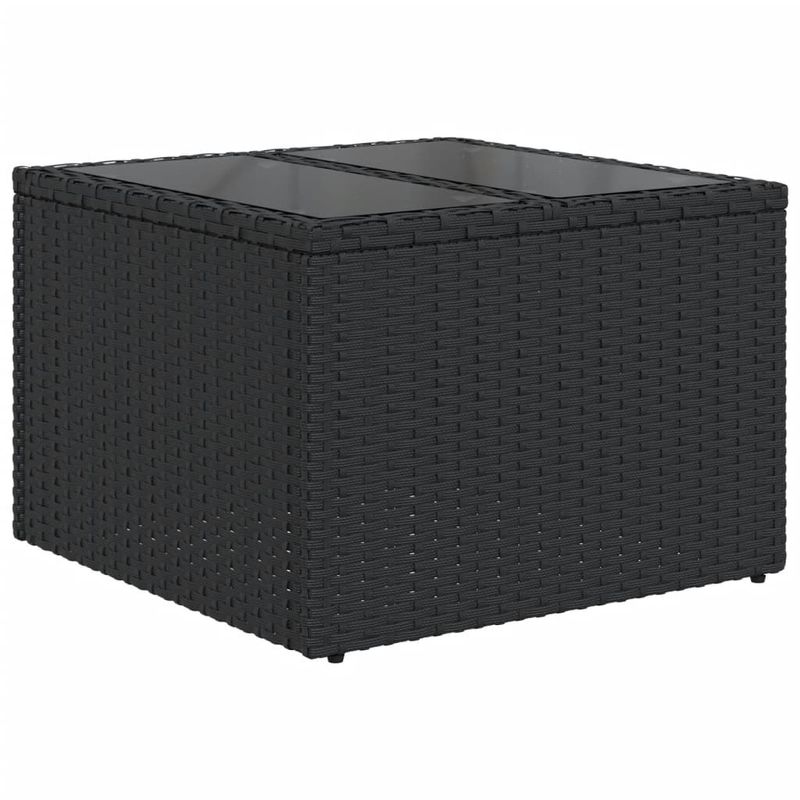 Casa si Gradina - Gradina si terasa - Mobilier exterior - Seturi mobila gradina - Set canapele de gradina cu perne, 11 piese, negru, poliratan - Infinity.ro