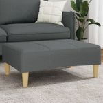 Casa si Gradina - Mobilier - Scaune si fotolii - Tabureti - Taburet, gri inchis, 77x55x31 cm, material textil - Infinity.ro