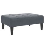 Casa si Gradina - Mobilier - Scaune si fotolii - Tabureti - Taburet, gri inchis, 77x55x31 cm, catifea - Infinity.ro