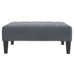 Casa si Gradina - Mobilier - Scaune si fotolii - Tabureti - Taburet, gri inchis, 77x55x31 cm, catifea - Infinity.ro