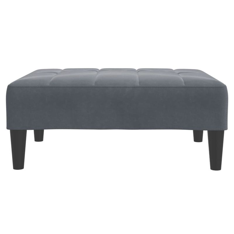 Casa si Gradina - Mobilier - Scaune si fotolii - Tabureti - Taburet, gri inchis, 77x55x31 cm, catifea - Infinity.ro