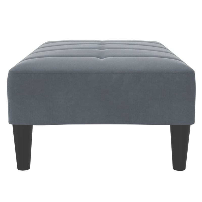 Casa si Gradina - Mobilier - Scaune si fotolii - Tabureti - Taburet, gri inchis, 77x55x31 cm, catifea - Infinity.ro