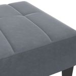 Casa si Gradina - Mobilier - Scaune si fotolii - Tabureti - Taburet, gri inchis, 77x55x31 cm, catifea - Infinity.ro