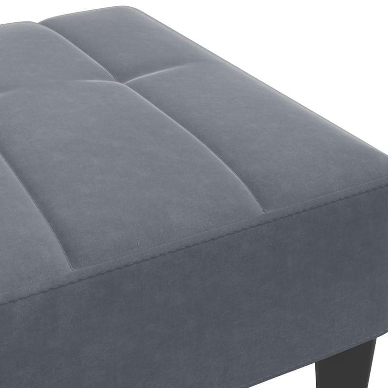 Casa si Gradina - Mobilier - Scaune si fotolii - Tabureti - Taburet, gri inchis, 77x55x31 cm, catifea - Infinity.ro