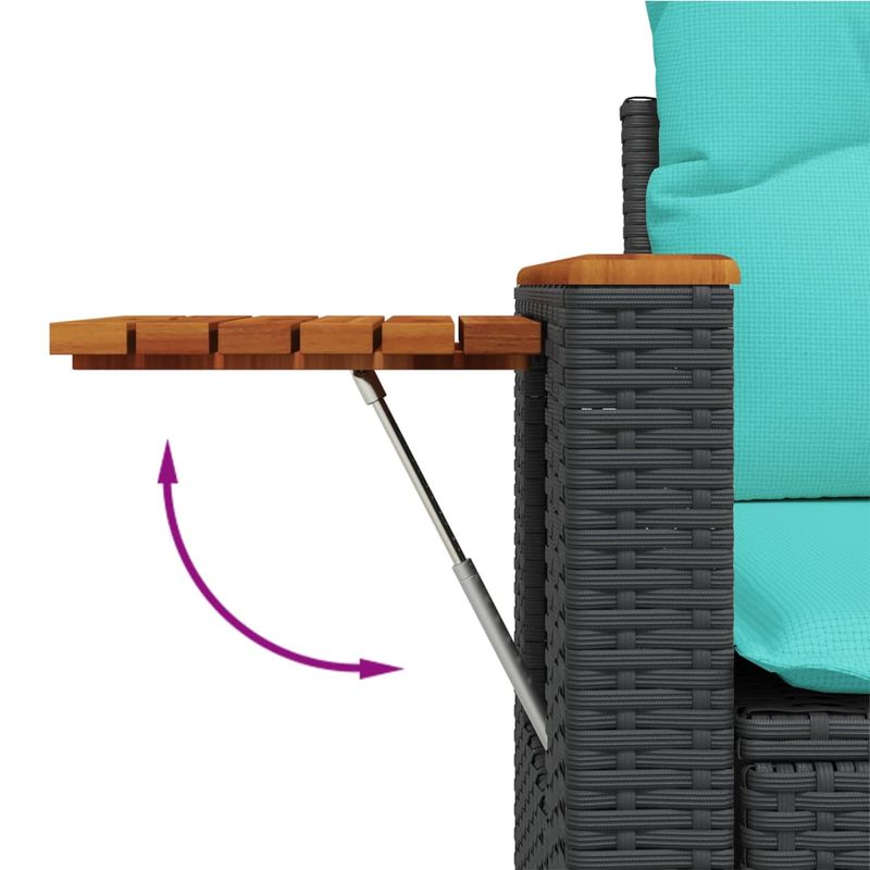 Casa si Gradina - Gradina si terasa - Mobilier exterior - Seturi mobila gradina - Set canapele de gradina cu perne, 7 piese, negru, poliratan - Infinity.ro